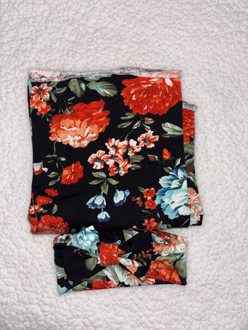 Baby Swaddle and Headband Set